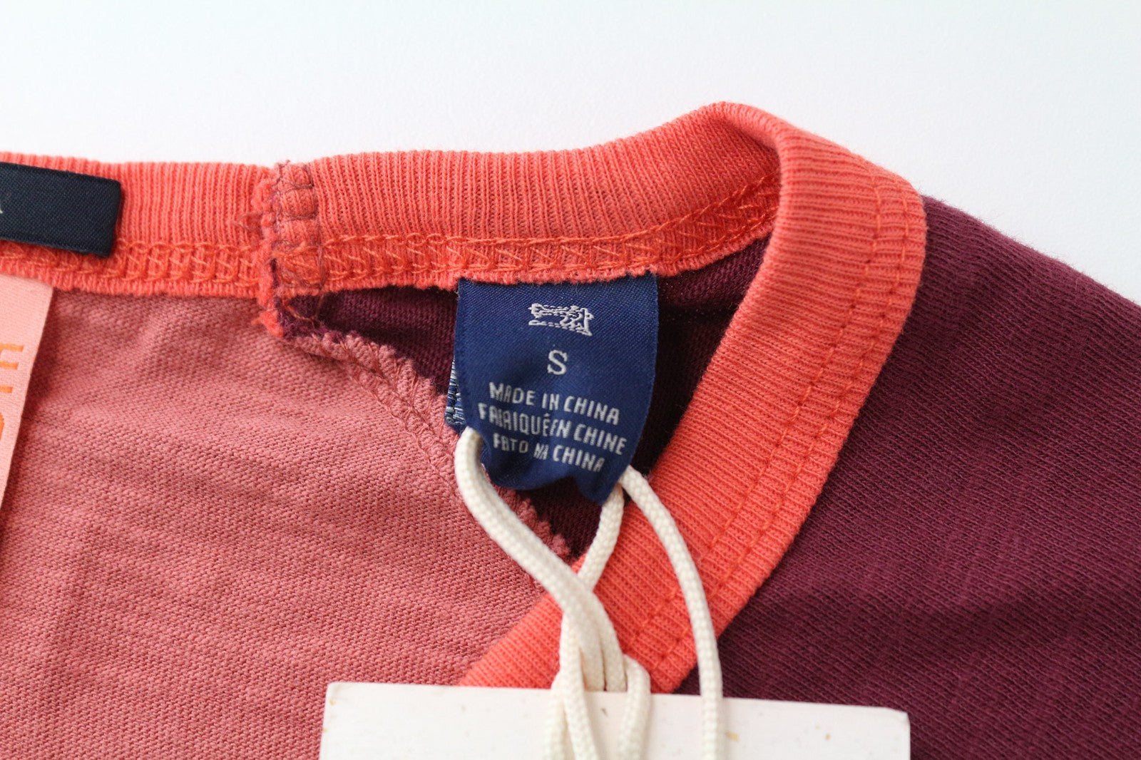 SCOTCH & SODA Men's T-Shirt S Red Melange Graphic Crew Neck 3/4 Sleeve Cotton