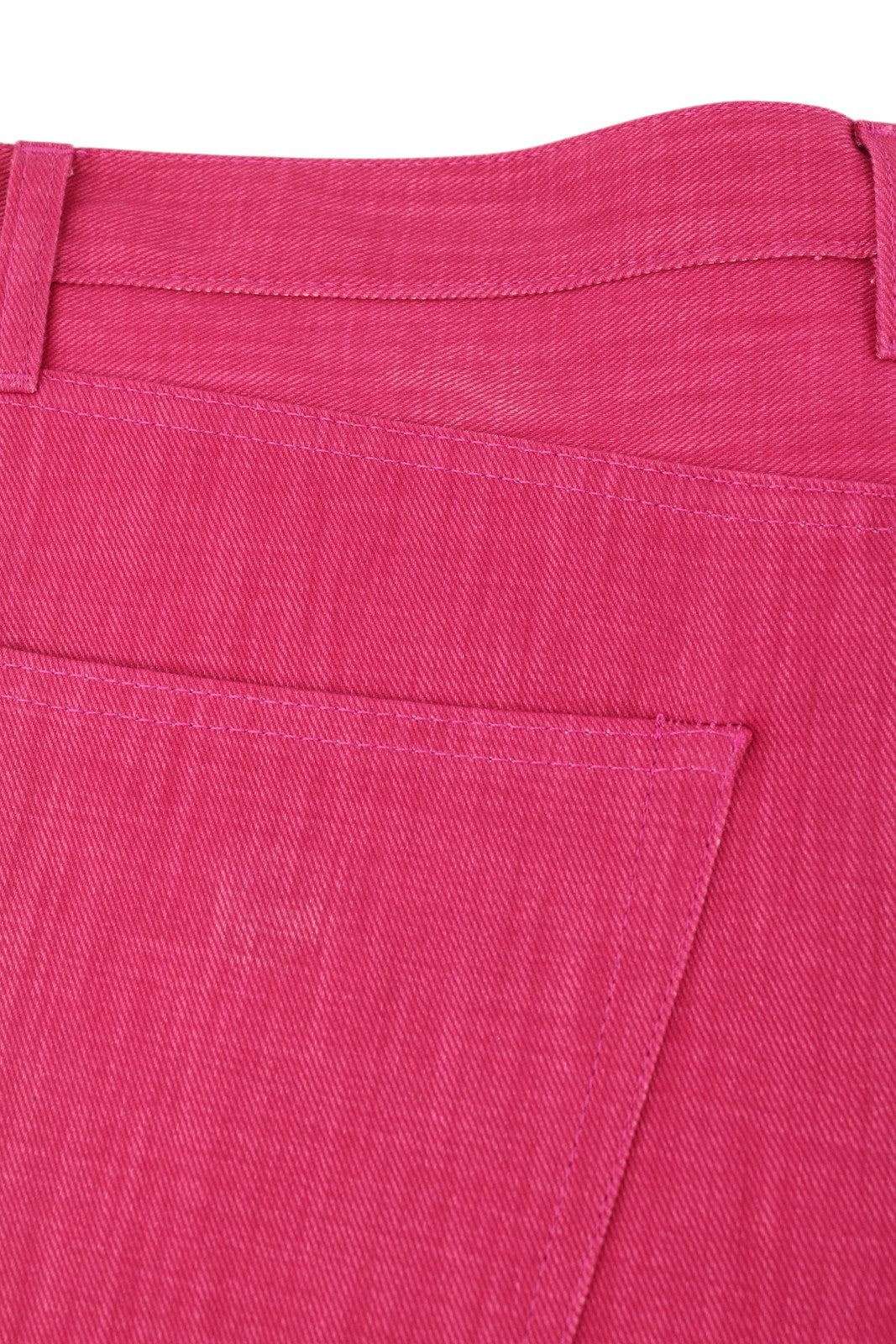 R13 Damon Pleated Women Jeans 26 Vivid Pink Wide Leg Zip Fly Five-Pockets Denim