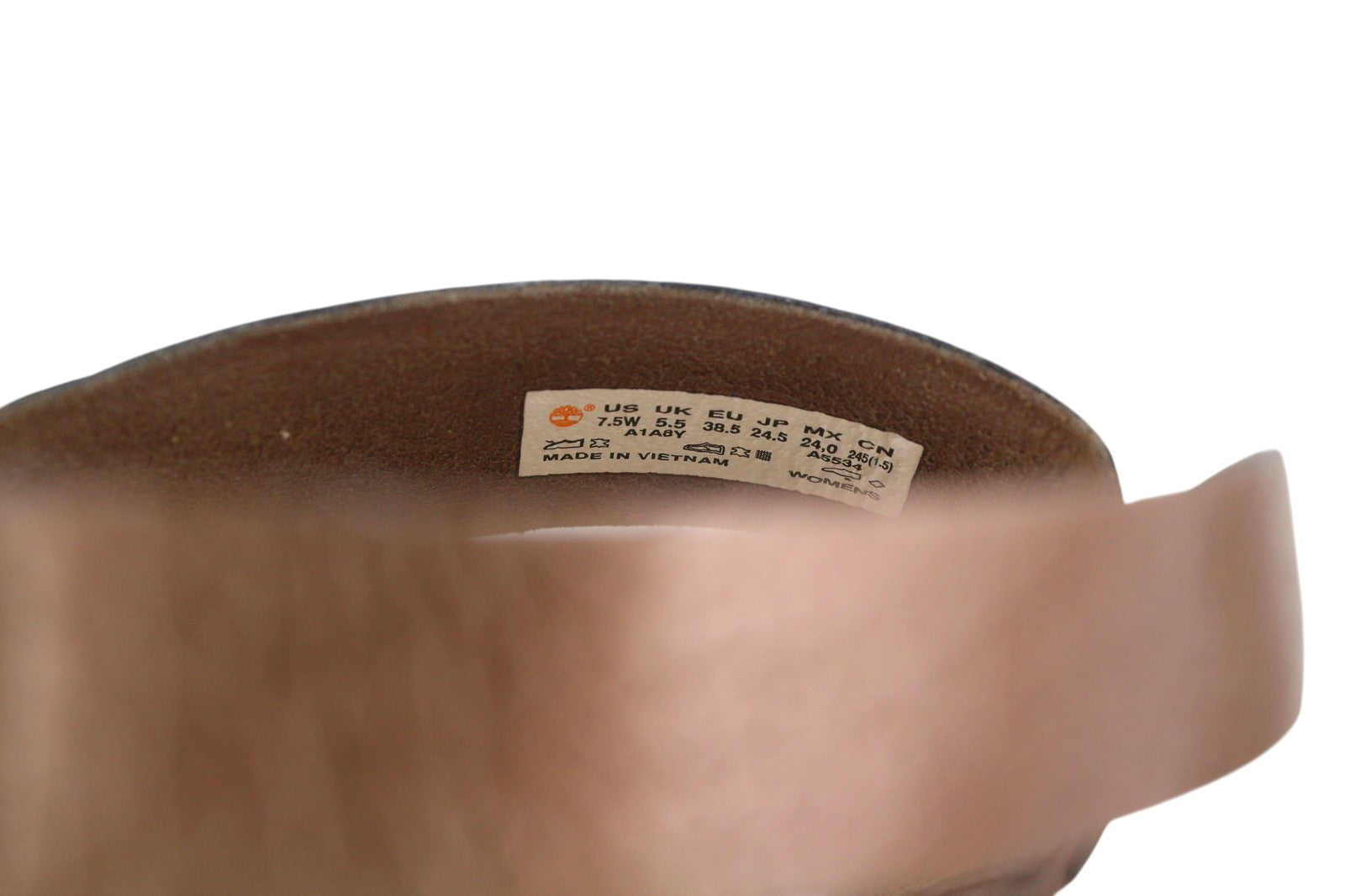 TIMBERLAND A1A8Y Women Sandals EU38/38.5 Brown Leather Flats Buckle Closure