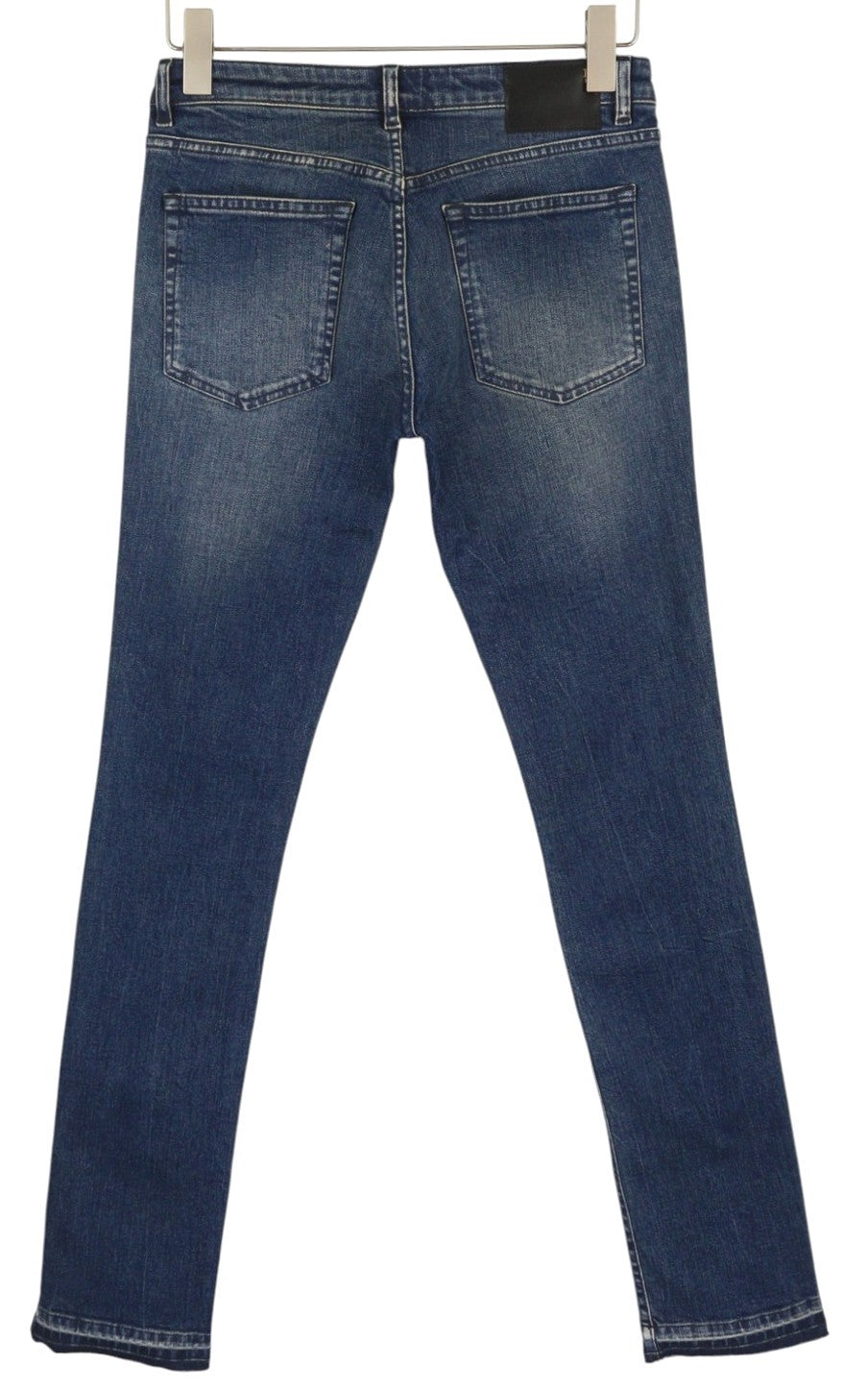 R13 Kate Skinny Let Down Hem Cuff Women Jeans 27 Kinsley Stretch Tex Faded Blue