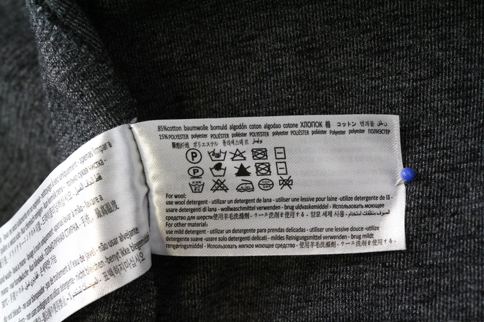 SUITSUPPLY Men's Jacket L Grey Slim Double-Breasted Cotton Blend Melange Unlined