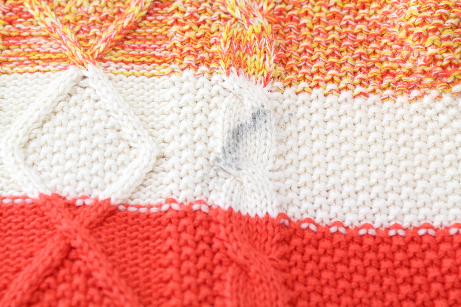 SCOTCH & SODA Ams Couture Men's Jumper M Orange Cotton Striped Knit Sweater