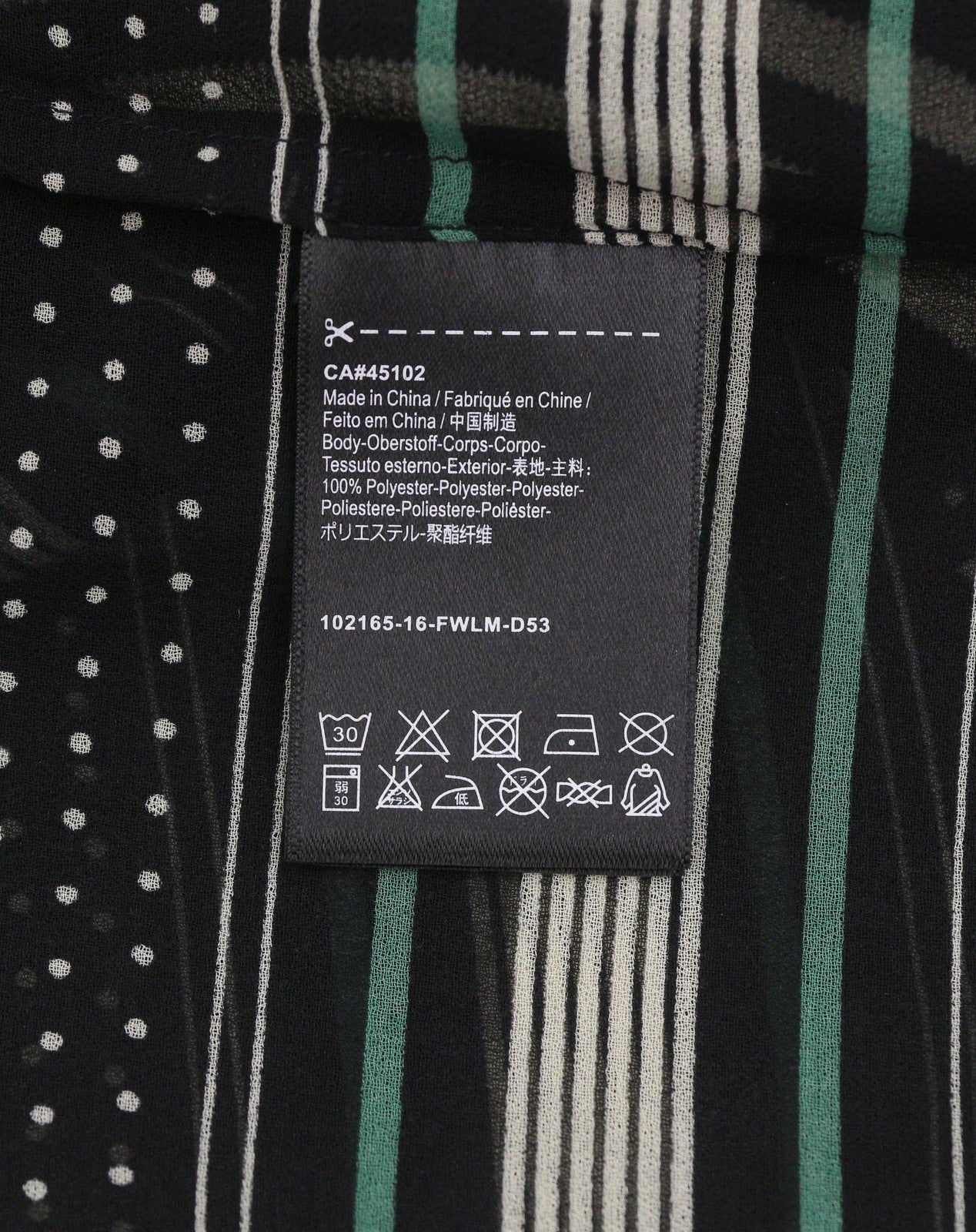 Black Polyester T-Shirt