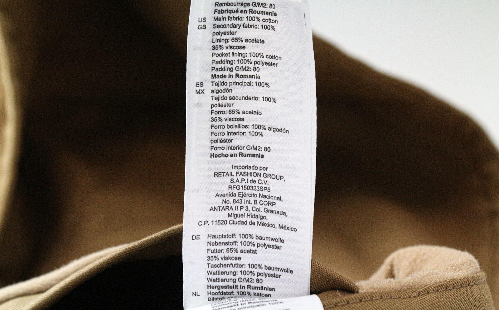 SANDRO Men's Jacket XS Camel Brown Parka Hooded Buttoned Lined Cotton Deck Coat