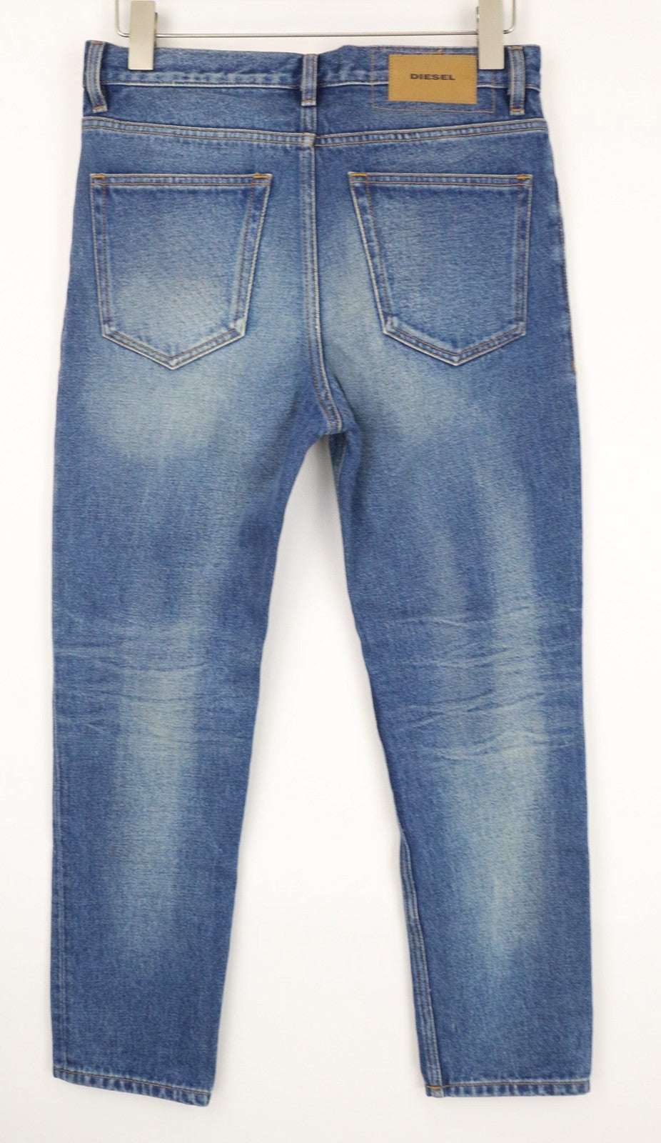 DIESEL D-Aygle 0076Y Men's Jeans W29/L32 Blue Tapered Cut Non-Stretch Buttoned