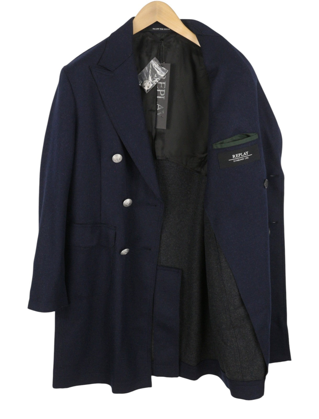 Blue Wool Coat