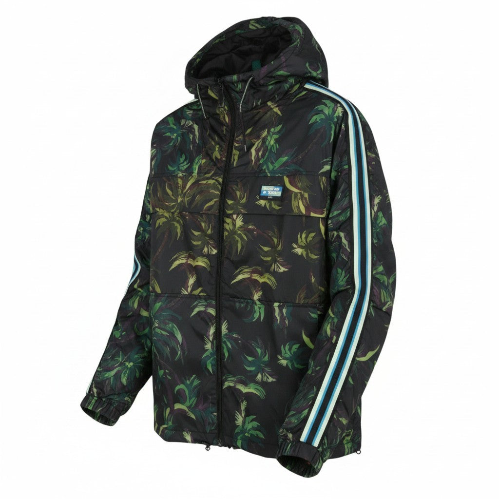 Schwarze Polyesterjacke