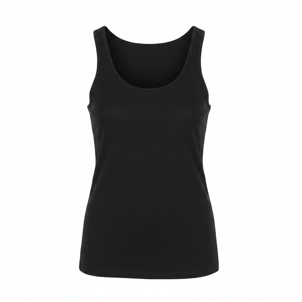 Schwarzes Baumwoll-T-Shirt