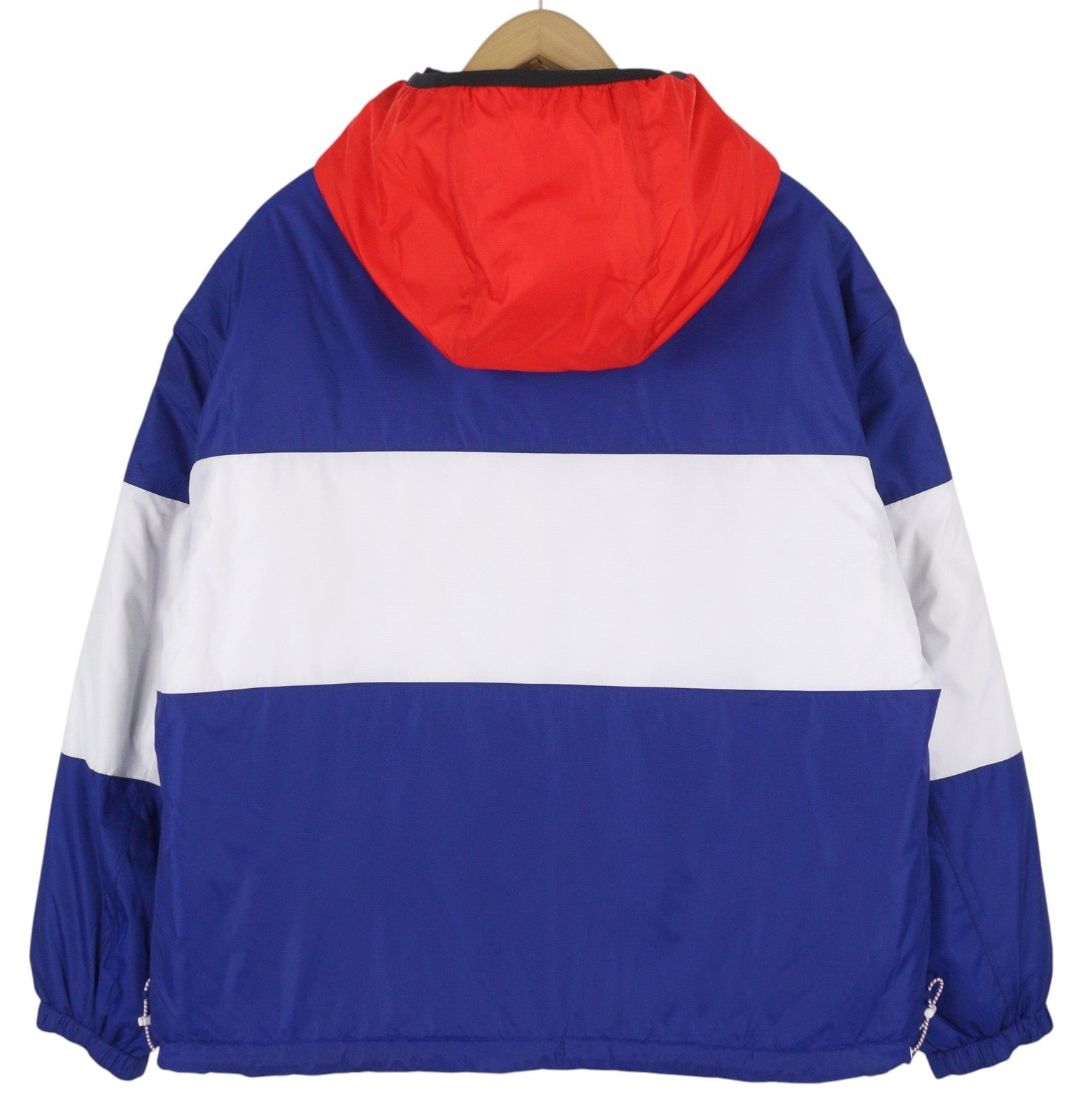 TOMMY HILFIGER Reversible Quilted Men Jacket M Blue Quilted Hooded Zip RRP€239