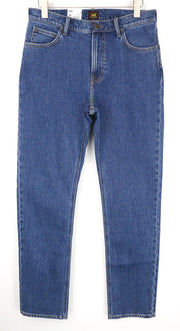 LEE West Men's Jeans W32/L32 Relaxed Fit Blue Denim Stretch Cotton Everyday Wear