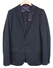 SCOTCH & SODA Ams Couture Men's Blazer XL Navy Cotton Stretch Single-Breasted