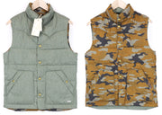 SCOTCH & SODA Ams Couture Men's Waistcoat S Green Padded Reversible Patterned