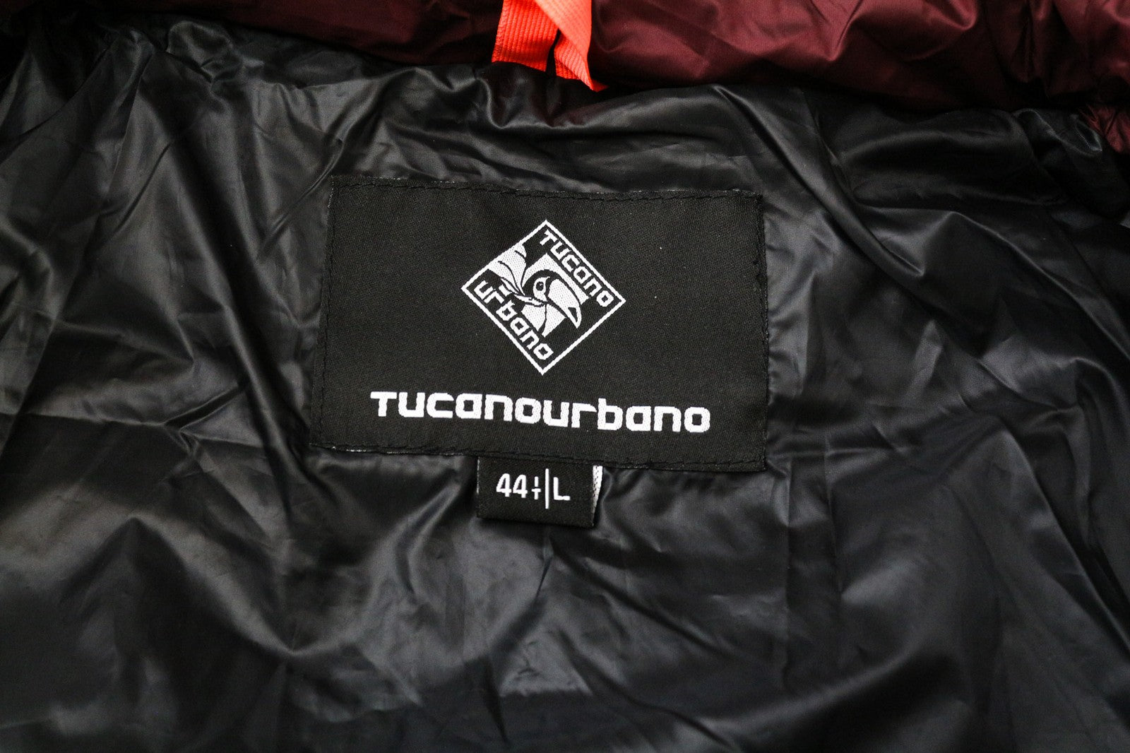 TUCANO URBANO Furbet Women's L Red Hooded Windproof Water-Repellent Moto Jacket