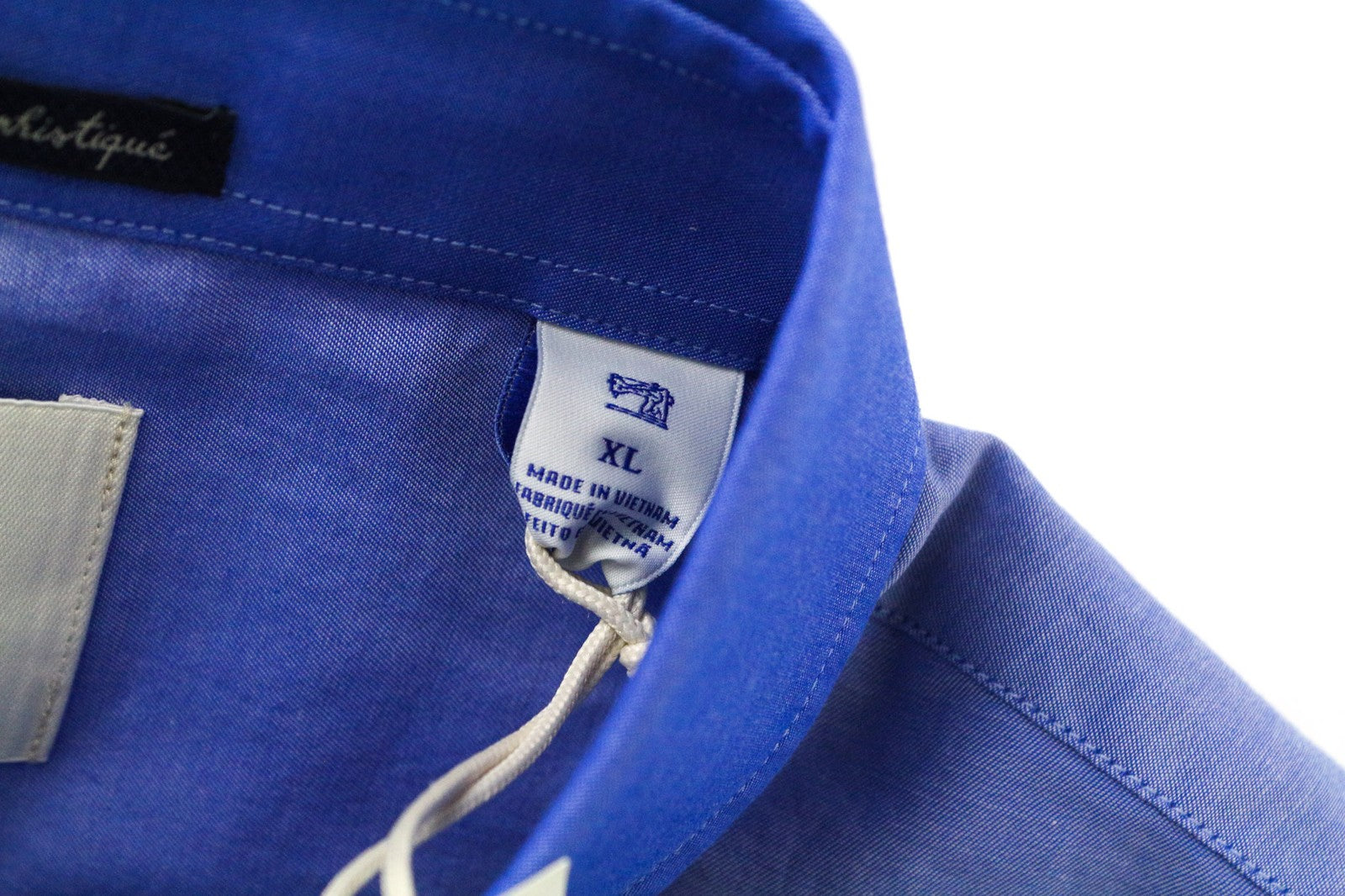 SCOTCH & SODA Ams Couture Men's Shirt XL Blue Cotton Slim Button-Up Smart Casual