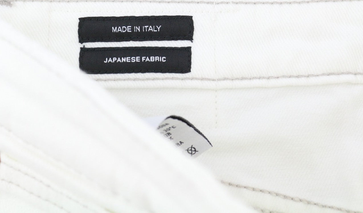 R13 Kick Fit Women Jeans 26 Bale White Flared Cropped Ankle Length Denim RRP€499