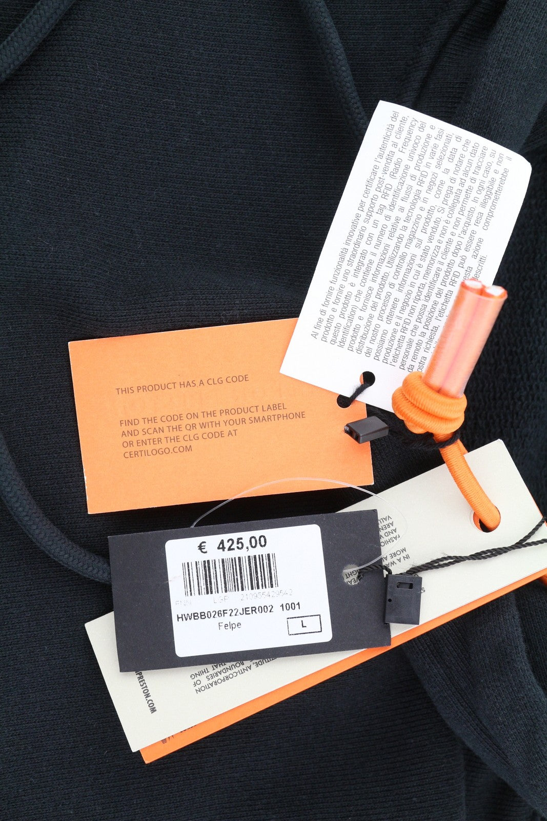 HERON PRESTON Flaming Skull Crop Women Hoodie L Black Patterned Pullover RRP€499