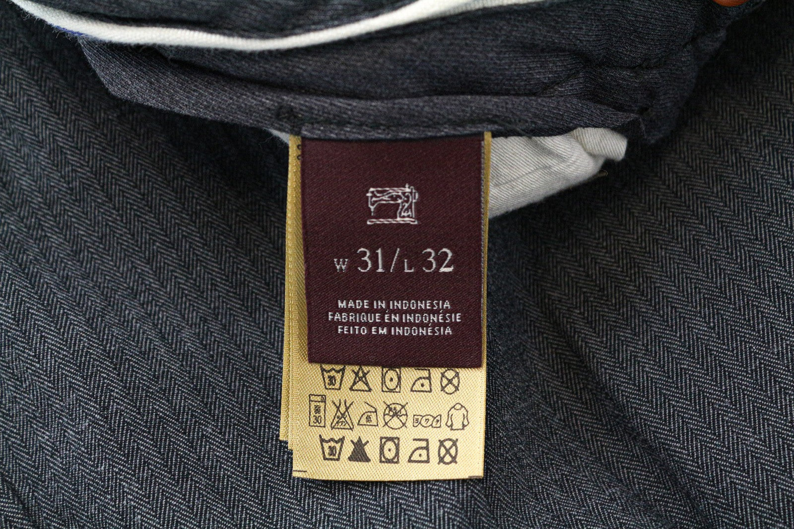 SCOTCH & SODA Blake Men's Pants W31/L32 Grey Patterned Relaxed Slim Stretch Wear