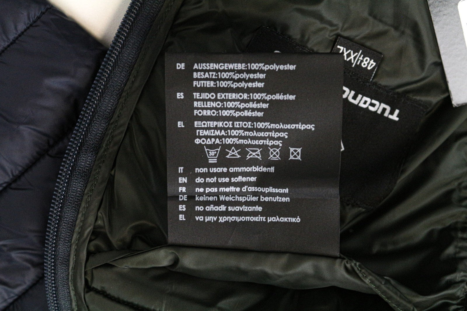 TUCANO URBANO Lot Pack Women's 2XL Blue Windbreaker Jacket Zipped Breathable