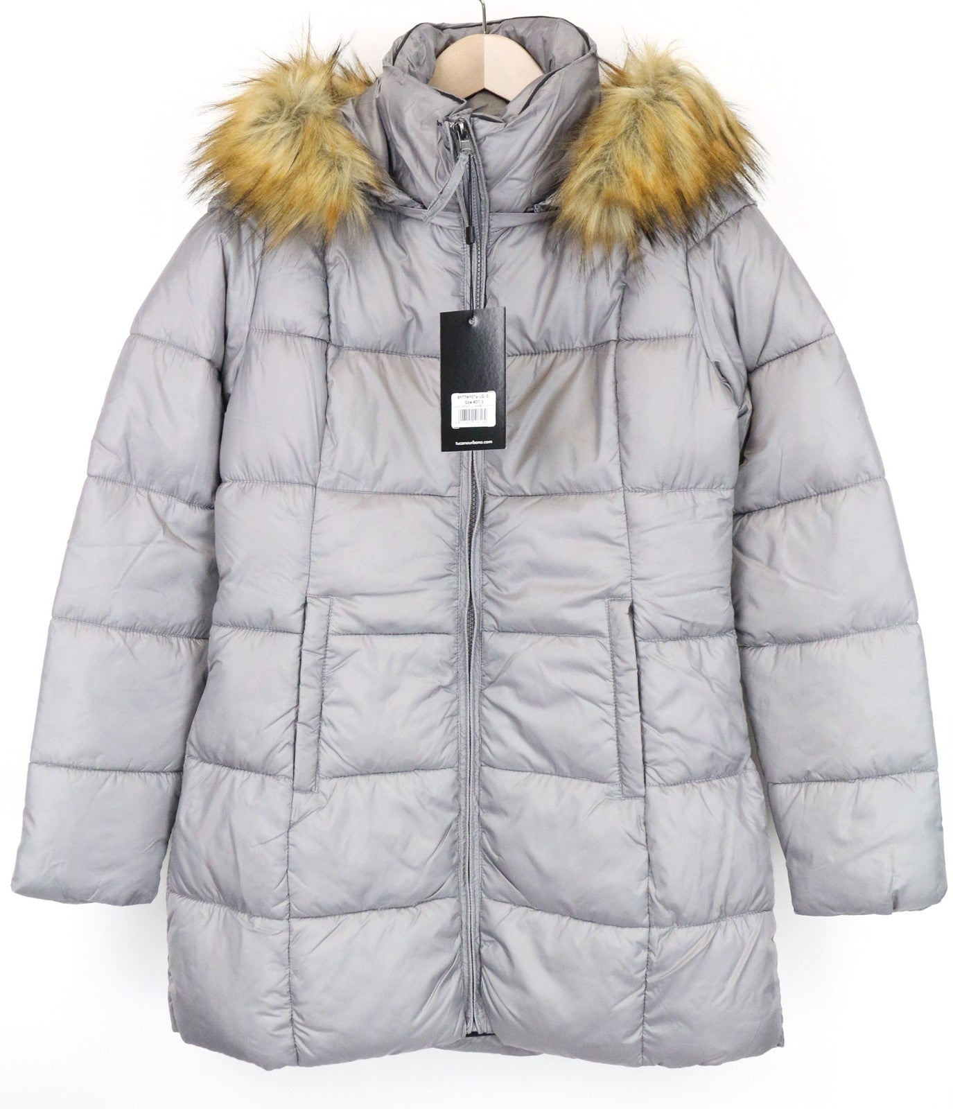 TUCANO URBANO Furbet Women's S Grey Windproof Water-Repellent Hooded Jacket