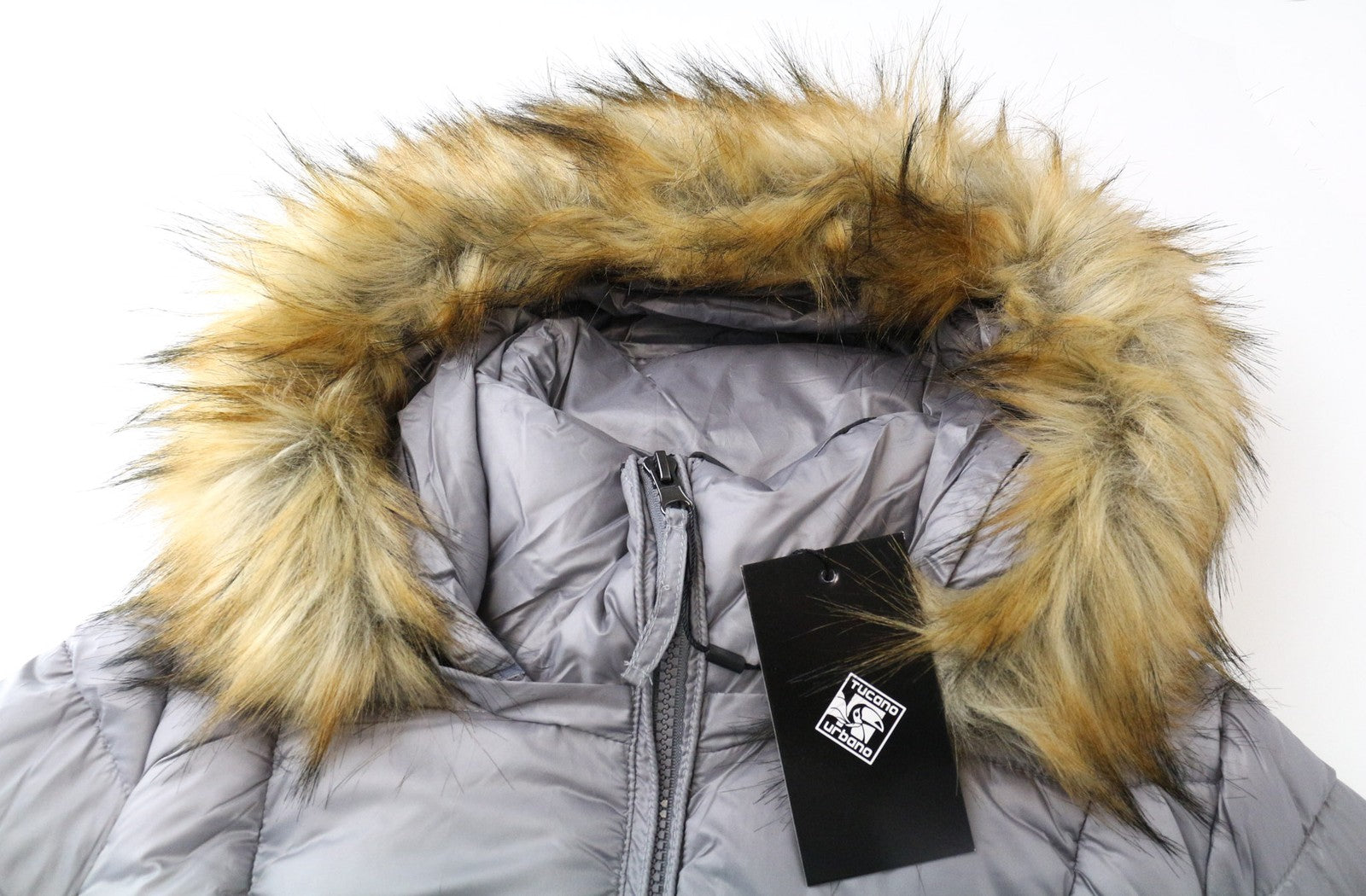 TUCANO URBANO Furbet Women's S Grey Windproof Water-Repellent Hooded Jacket