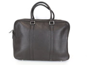 SUITSUPPLY Men's Brown Calf Leather OS Casual Travel Backpack with Detailing