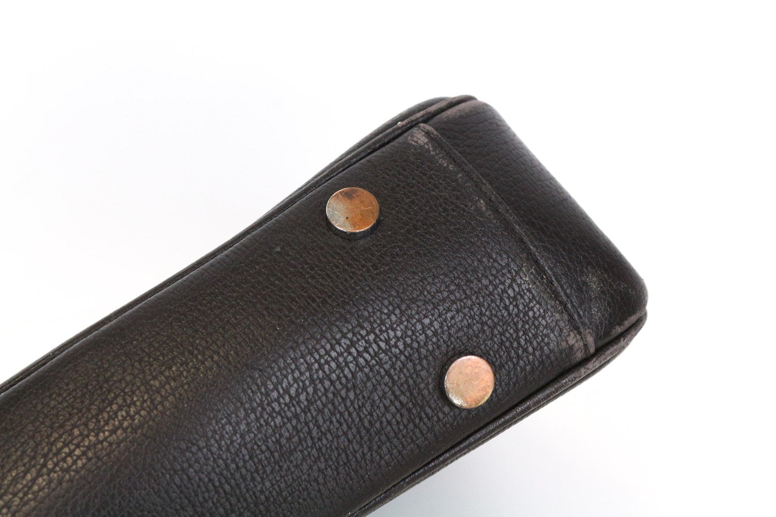 SUITSUPPLY Men's Brown Calf Leather OS Casual Travel Backpack with Detailing