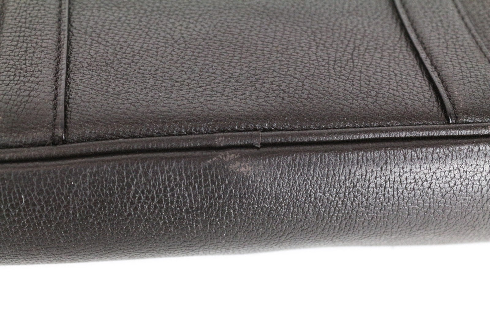 SUITSUPPLY Men's Brown Calf Leather OS Casual Travel Backpack with Detailing