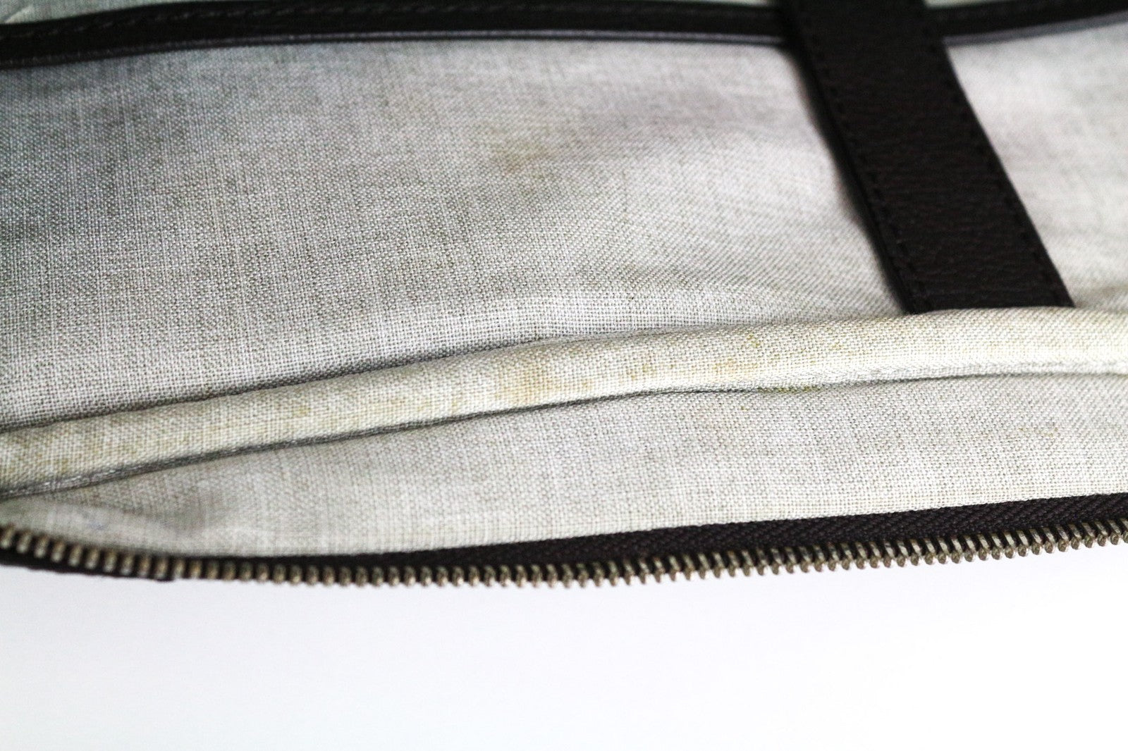 SUITSUPPLY Men's Brown Calf Leather OS Casual Travel Backpack with Detailing