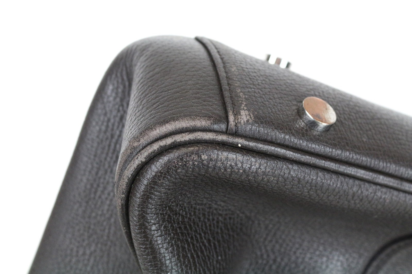 SUITSUPPLY Men's Brown Calf Leather OS Casual Travel Backpack with Detailing