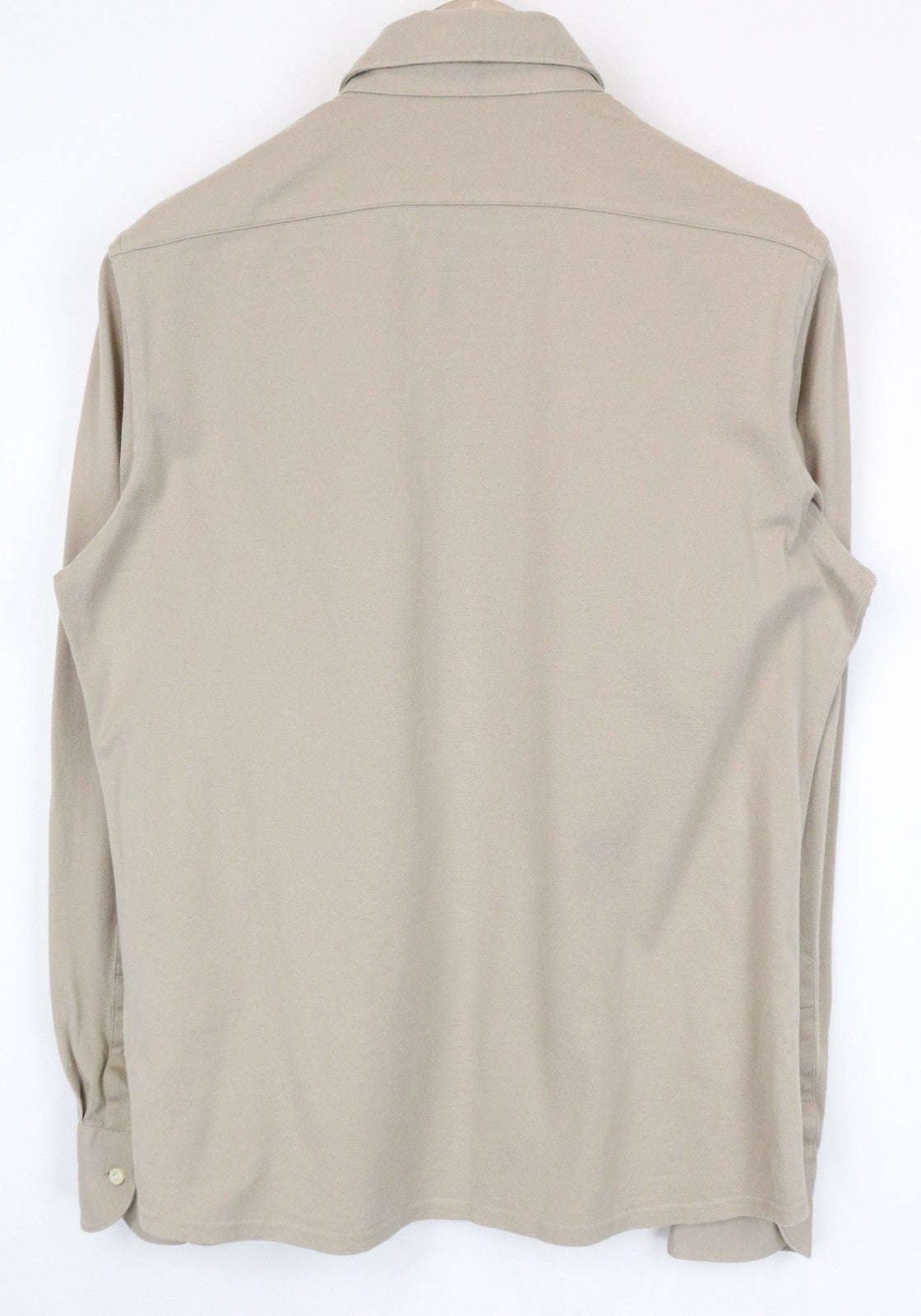 SUITSUPPLY Men's Beige Polo Shirt 39/15 1/2/40/15 3/4 Cotton Extra Slim Tailored