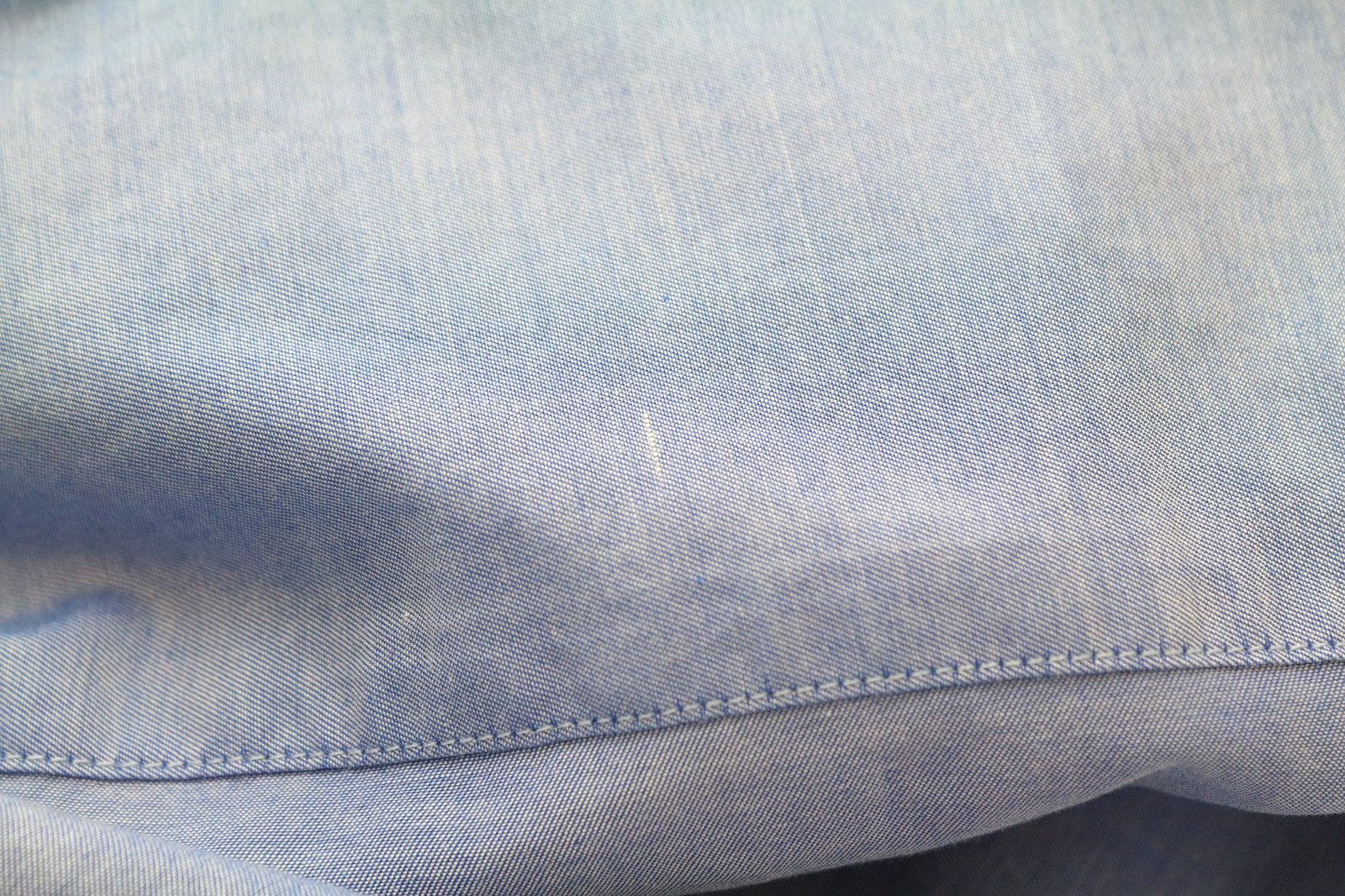 SCOTCH & SODA Men's S Blue Melange Pure Cotton Slim Button Up Fitted Shirt