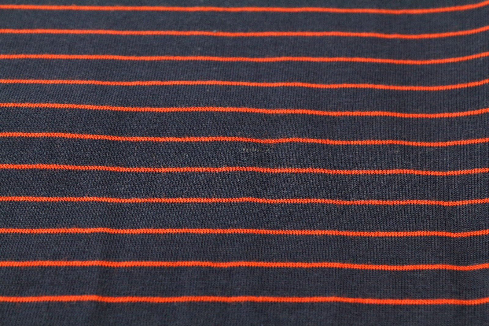 DENHAM Glide Men's XS Navy Striped Pure Cotton Crew Neck Pullover T-Shirt