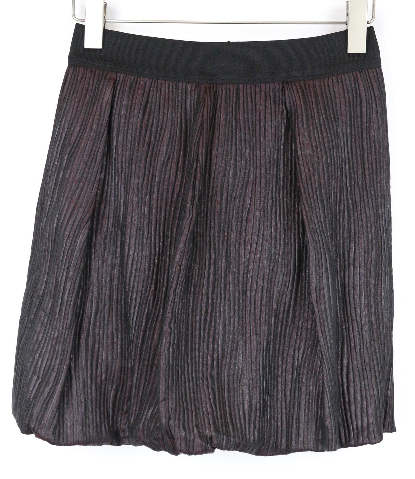 JIJIL Women's IT42/UK8 Purple Elastic Waist Mini Bubble Skirt Stretchy Fabric