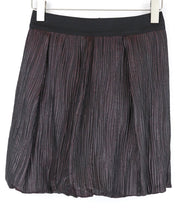 JIJIL Women's IT42/UK8 Purple Elastic Waist Mini Bubble Skirt Stretchy Fabric