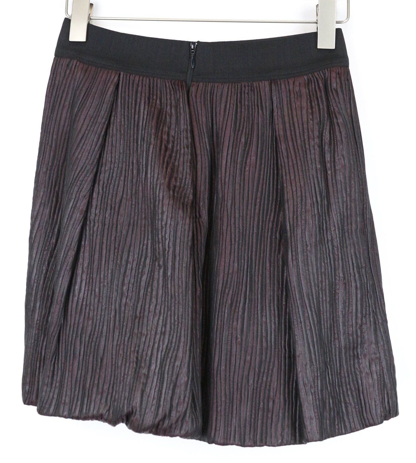 JIJIL Women's IT42/UK8 Purple Elastic Waist Mini Bubble Skirt Stretchy Fabric