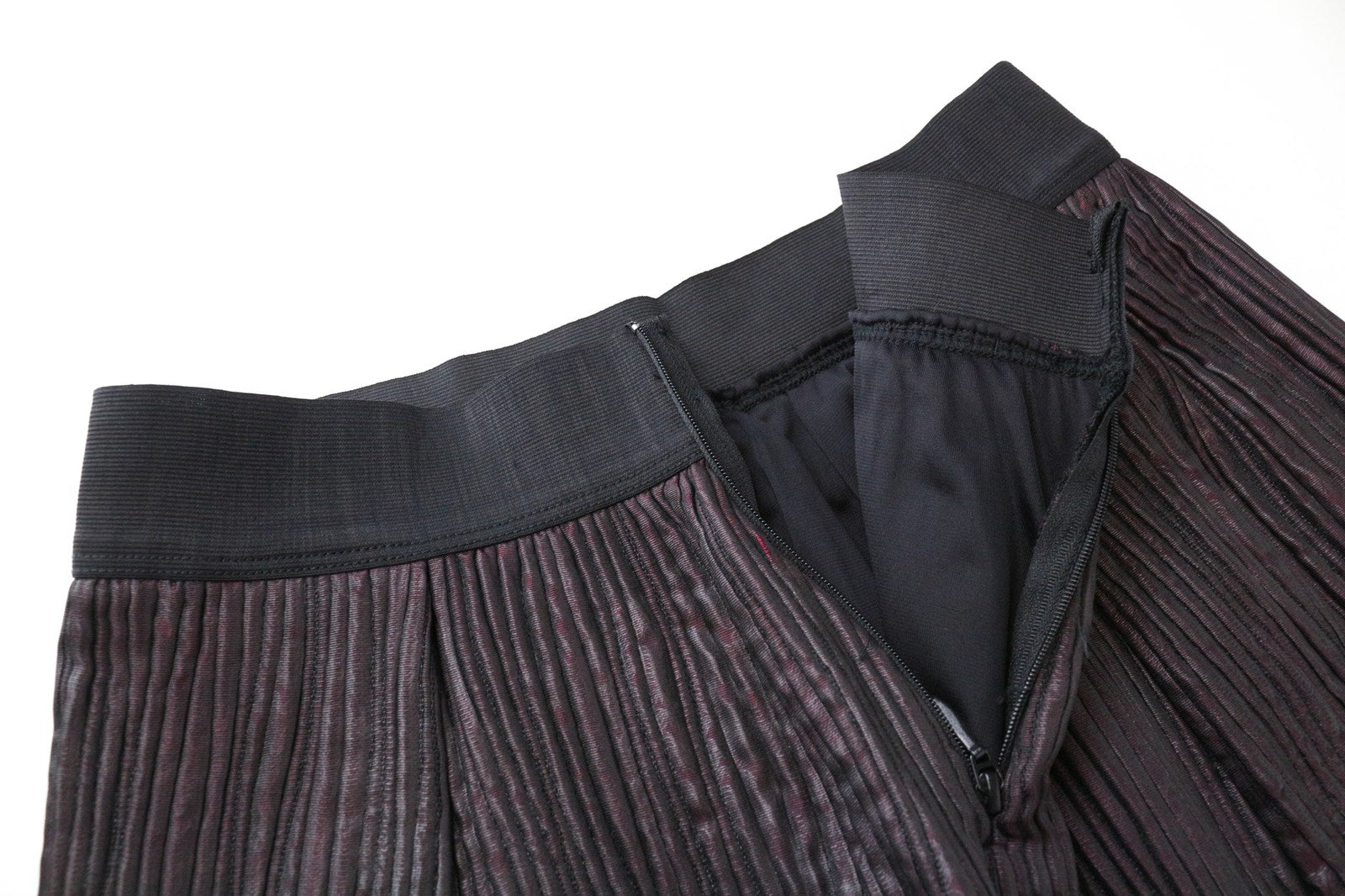 JIJIL Women's IT42/UK8 Purple Elastic Waist Mini Bubble Skirt Stretchy Fabric