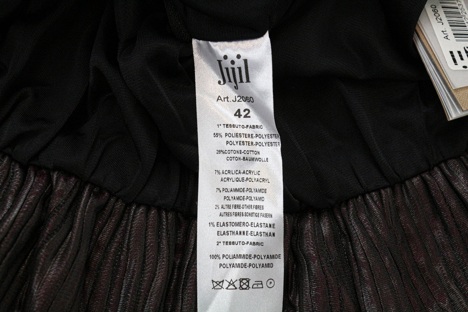 JIJIL Women's IT42/UK8 Purple Elastic Waist Mini Bubble Skirt Stretchy Fabric