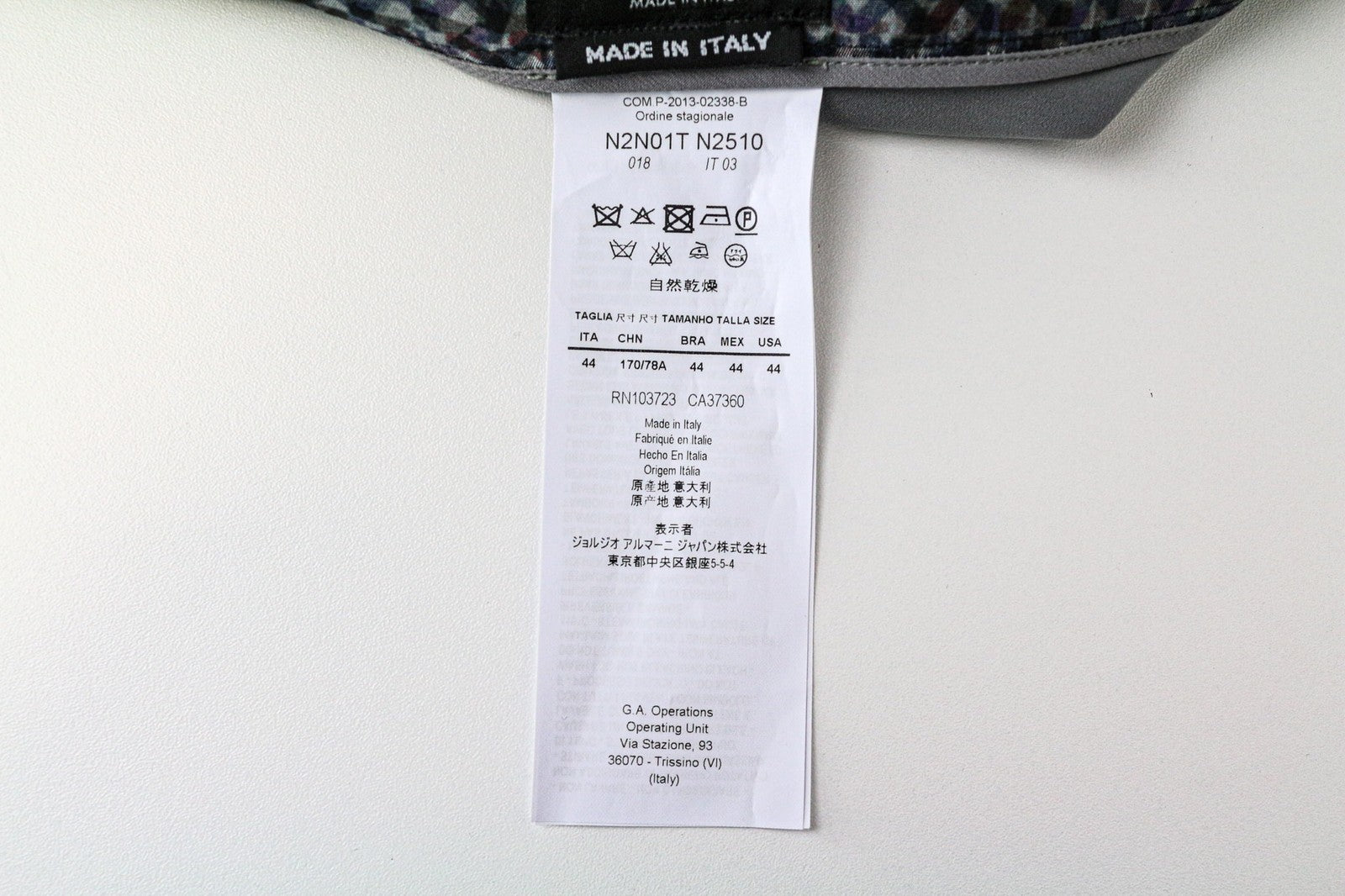 EMPORIO ARMANI Women's IT44/UK12 Grey Pleated Bubble Mini Skirt Lined Patterned