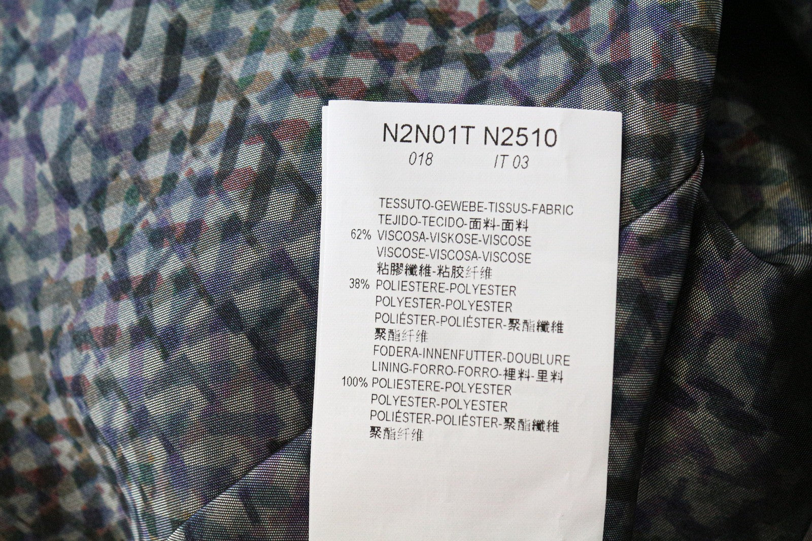 EMPORIO ARMANI Women's IT44/UK12 Grey Pleated Bubble Mini Skirt Lined Patterned