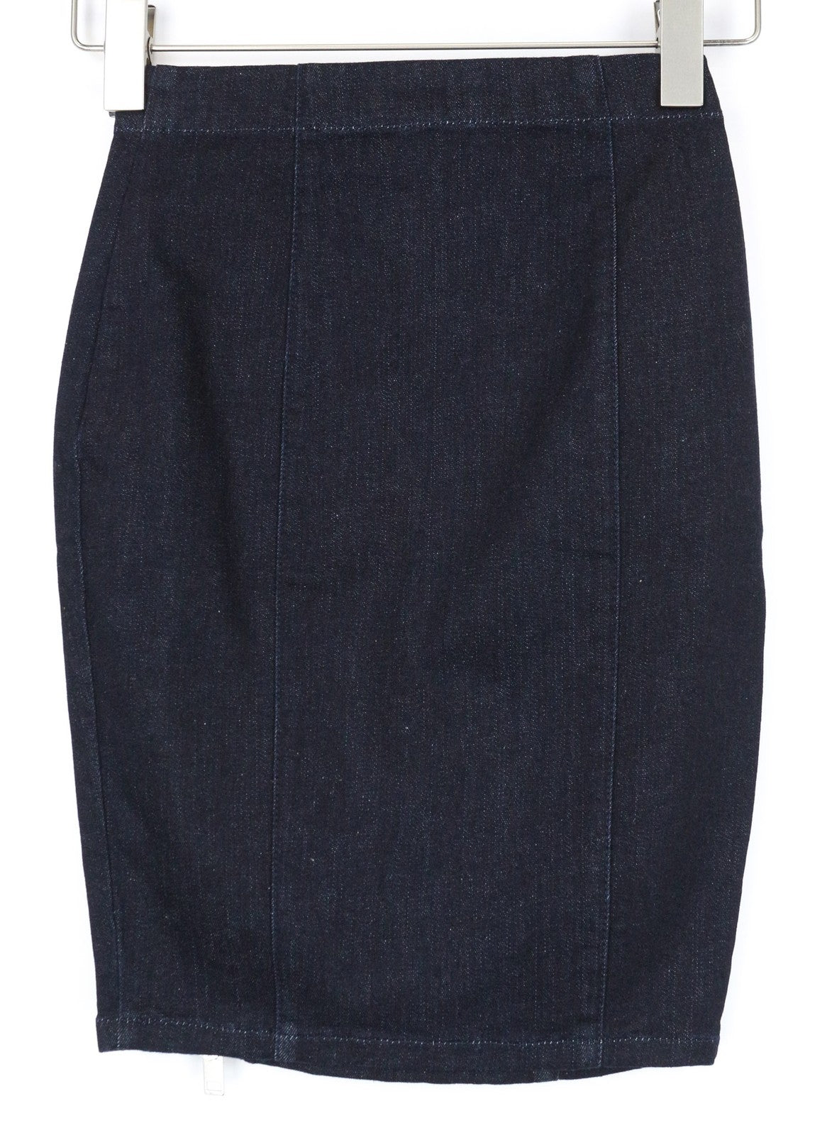 DIESEL DE-TRAX GONNA 0EALB Women's W23 Blue Denim-Like Zipped Pencil Skirt