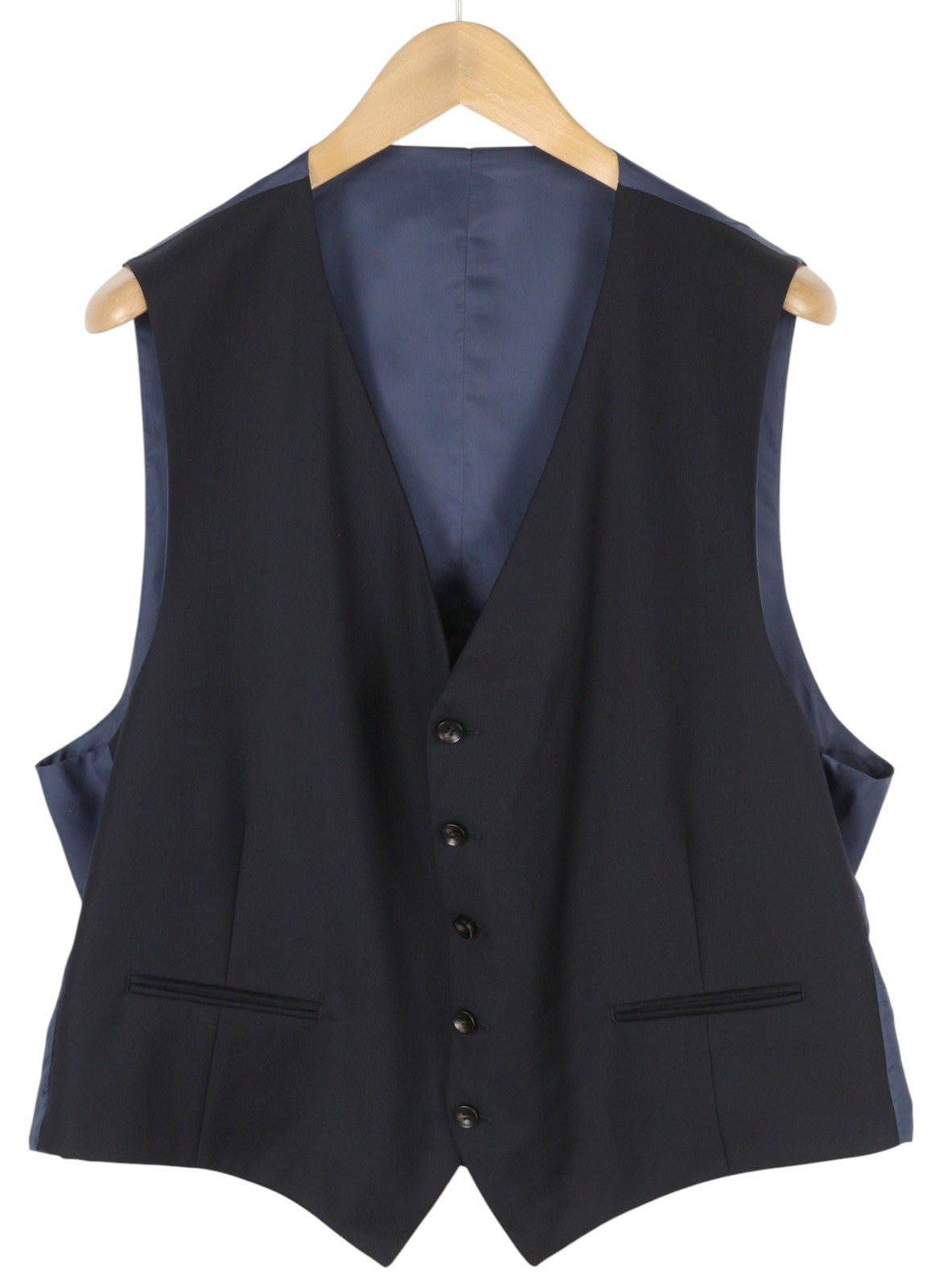 SUITSUPPLY La Spalla Single Breasted Ferrara Men Suit UK50S Blue Wool 3 Piece