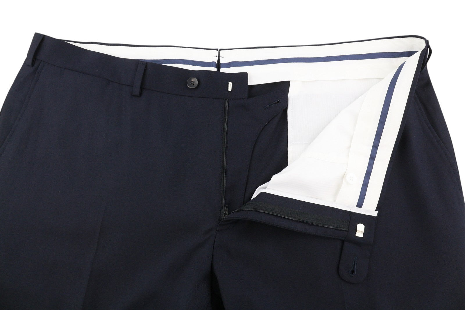 SUITSUPPLY La Spalla Single Breasted Ferrara Men Suit UK52R Blue Wool 3 Piece