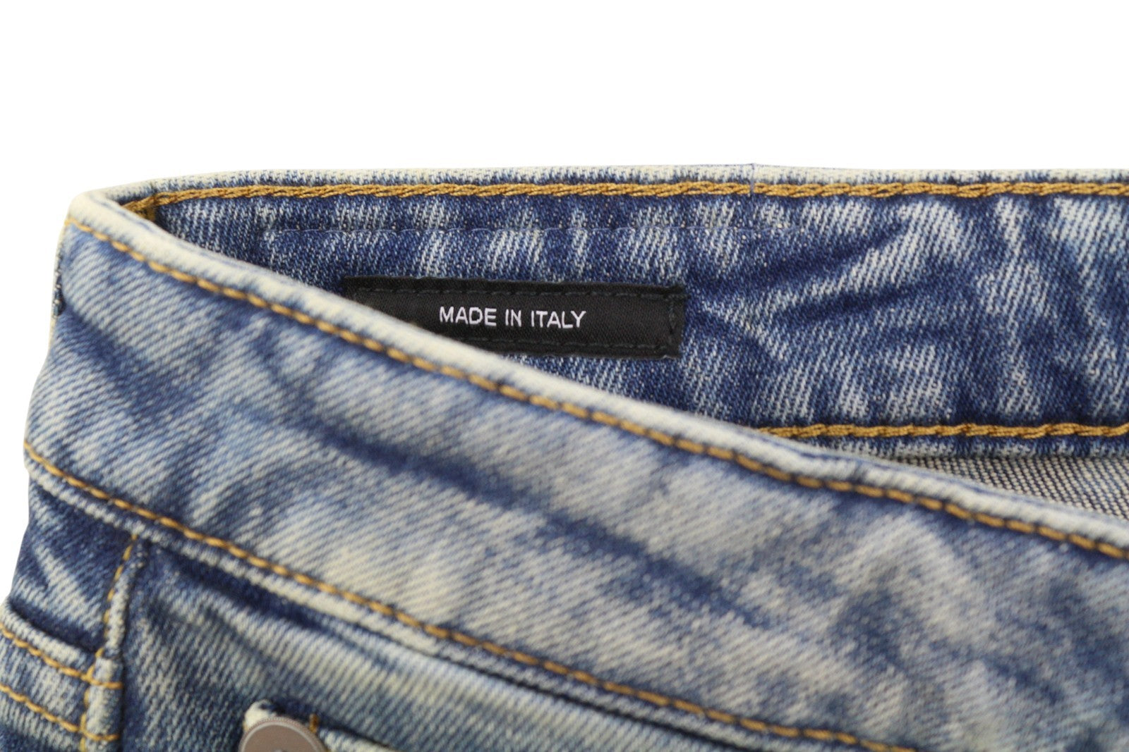 R13 Kick Fit Women Jeans 29 Kelly Stretch Fade Effect Whiskers Cropped RRP€699