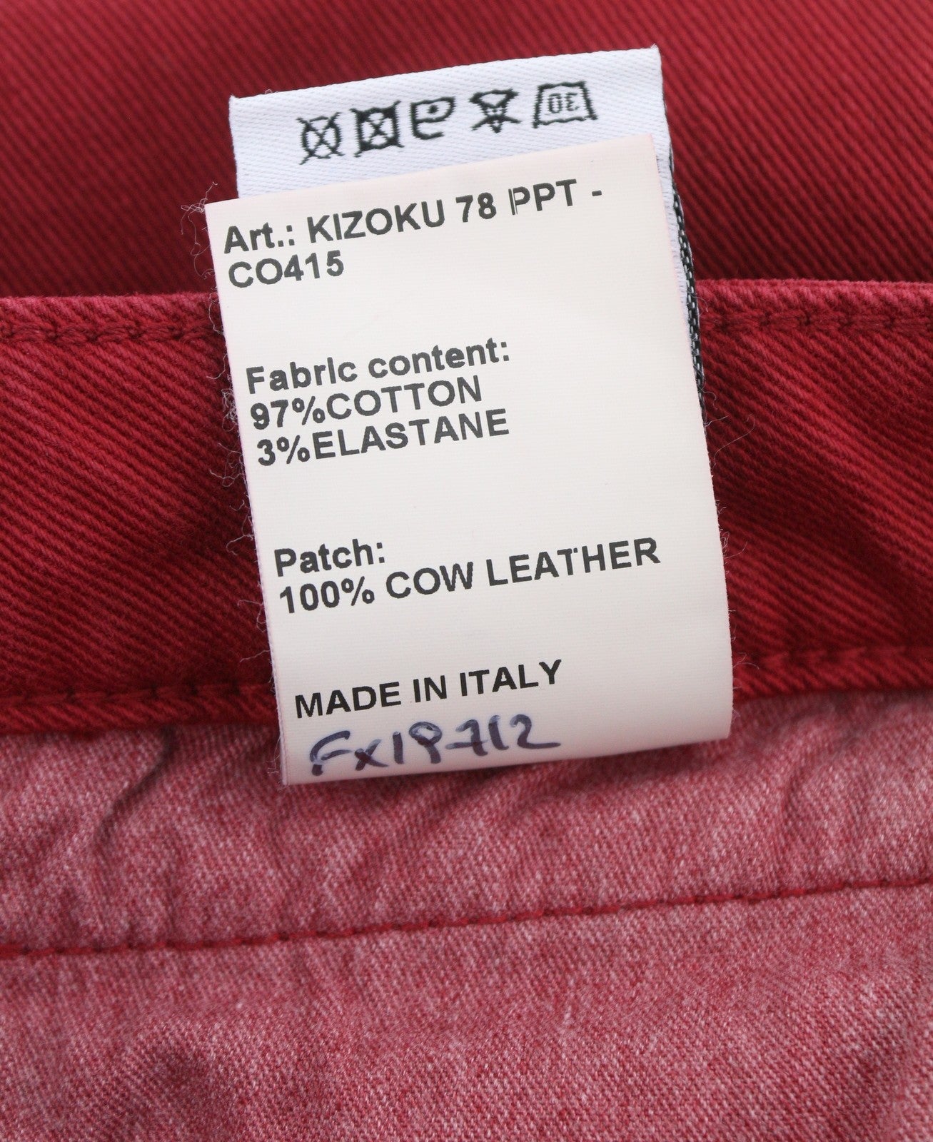 R13 Boy Straight Women Jeans 27 Vivid Red Stretch Cropped Ankle Length Zip Fly