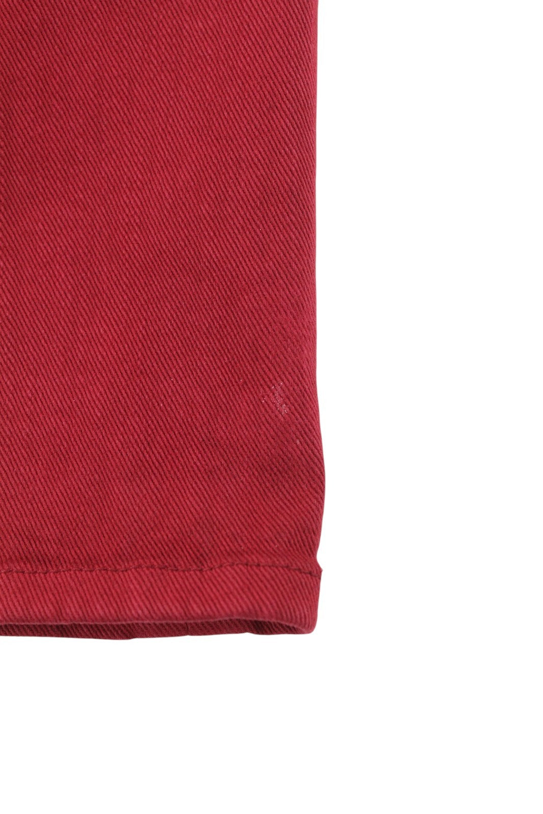 R13 Boy Straight Women Jeans 27 Vivid Red Stretch Cropped Ankle Length Zip Fly