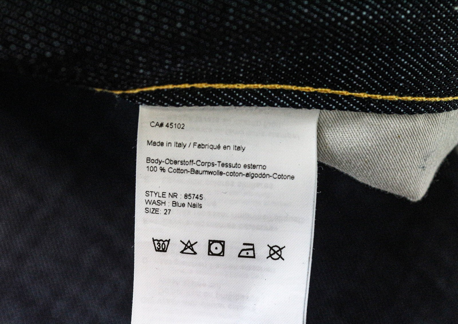 MAISON SCOTCH Women's W27 Dark Blue Non-Stretch Carrot Slim Jeans Buttoned