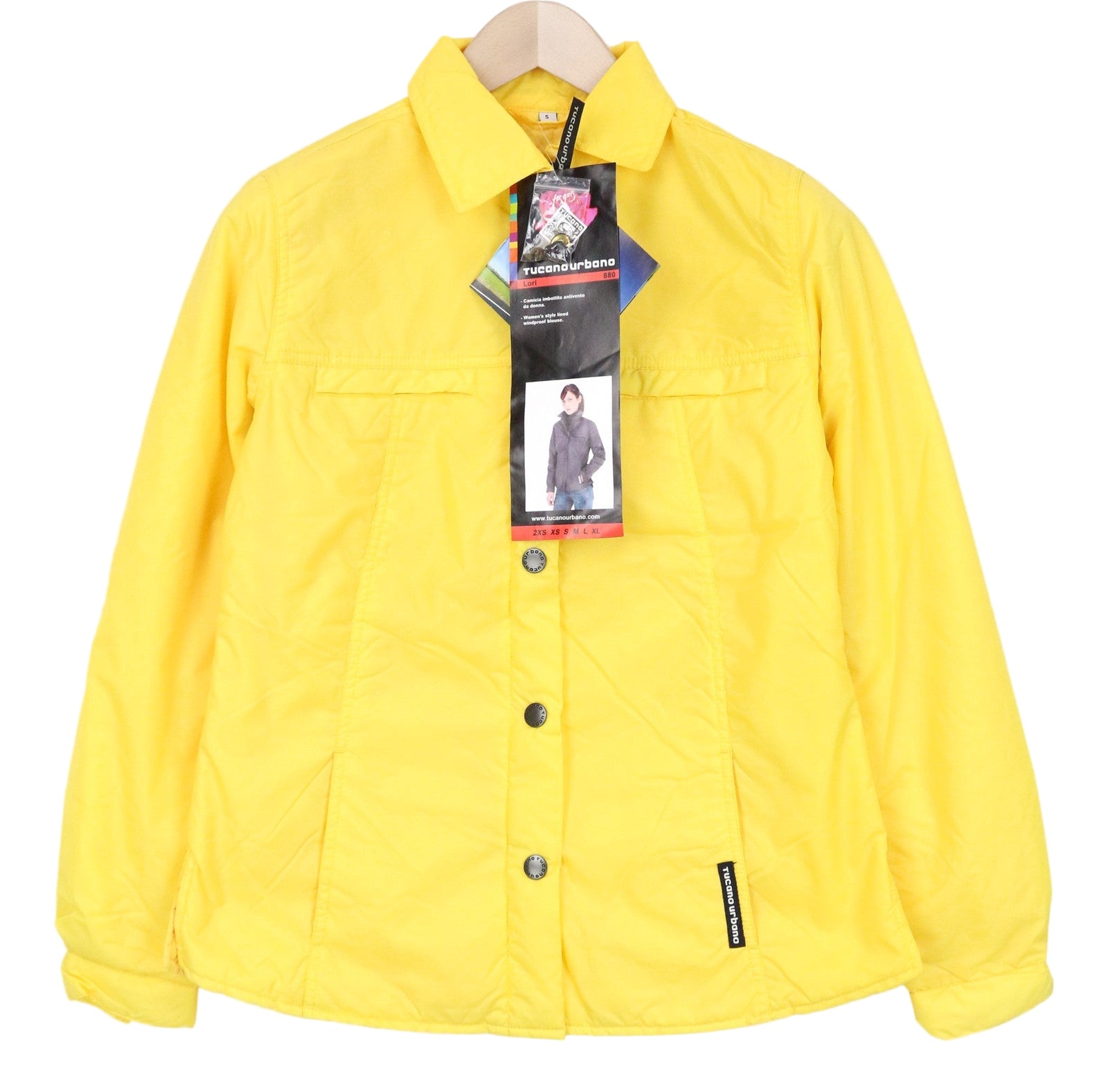 TUCANO URBANO Lori Women's Jacket S Yellow Padded Breathable Motorcycle Scooter