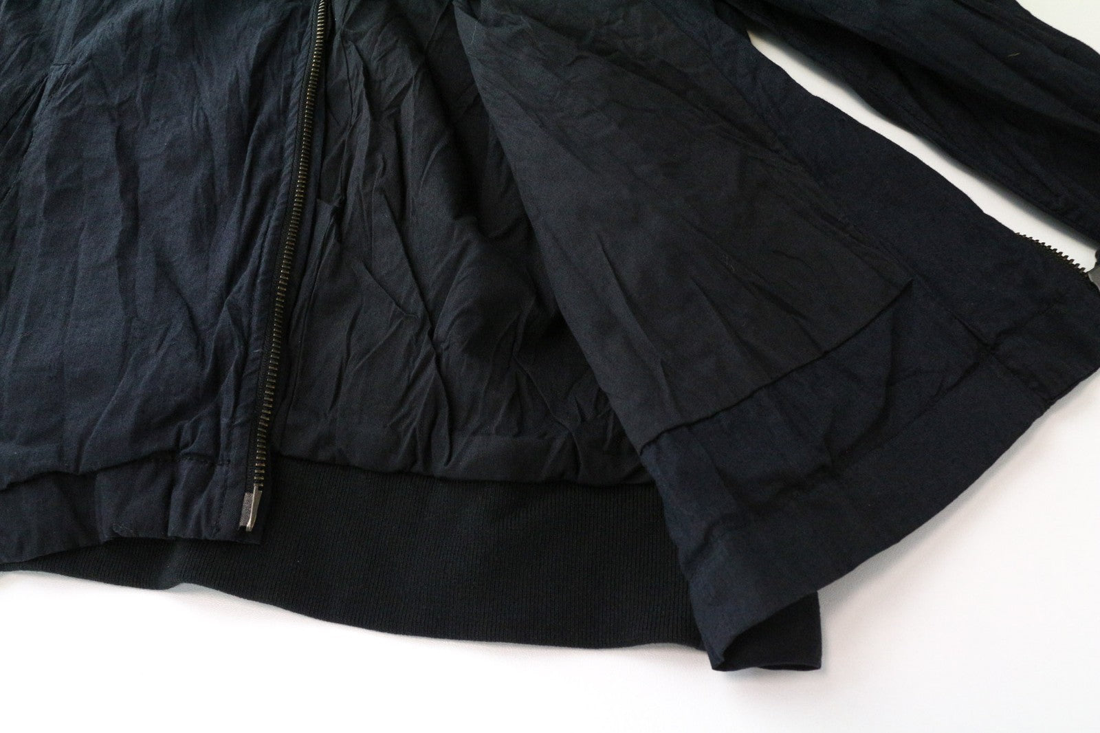 RICHMOND Men's Jacket IT48 Black Cotton Blend Lightweight Designer Windbreaker