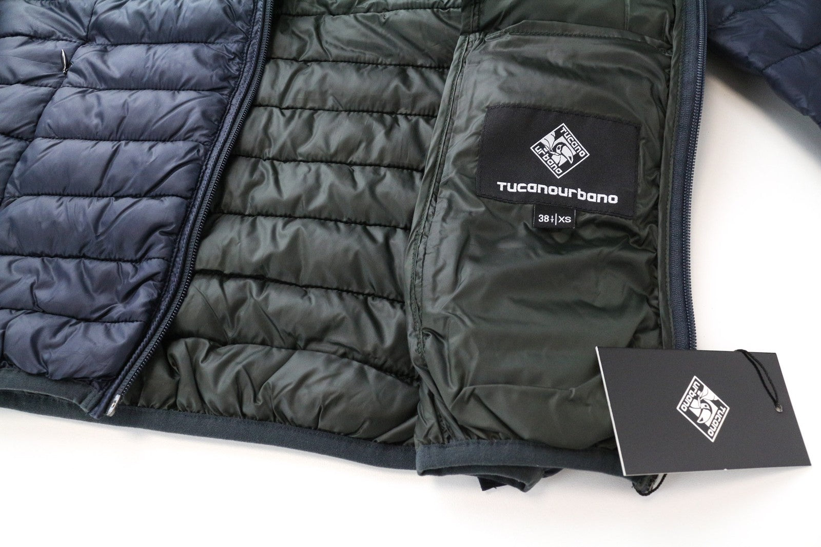 TUCANO URBANO Lot Pack Women's Jacket XS Quilted Puffer Blue Motorcycle Lined