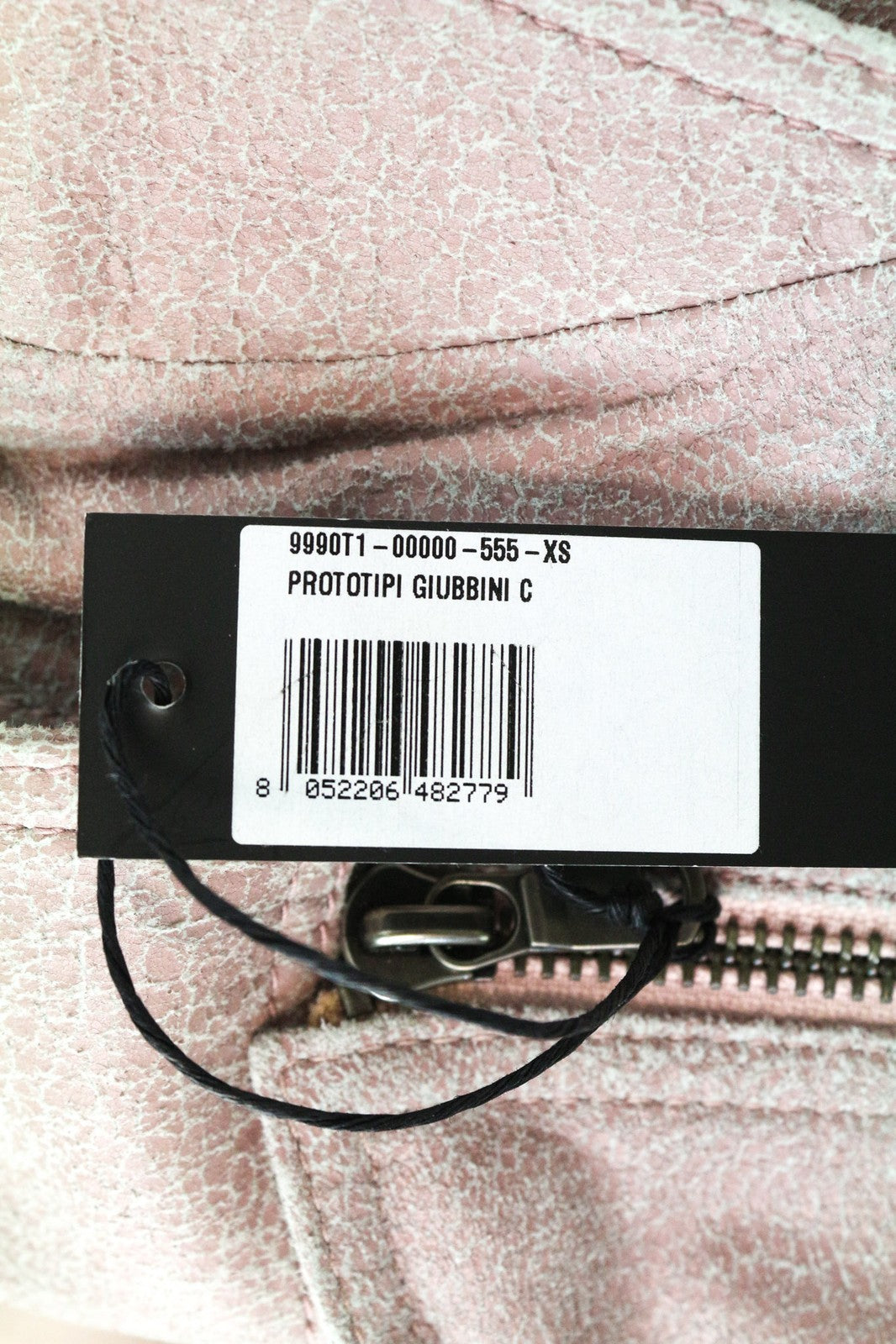 DIESEL Women's  XS Pink Sleeveless Lambskin Leather Vest with Belted Waist